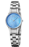 ĐỒNG HỒ NỮ CALVIN KLEIN BLUE DIAL LADIES STAINLESS STEEL K432314N