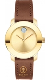 ĐỒNG HỒ NỮ MOVADO 3600437 BOLD CASE GOLD DÂY DA