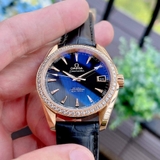 ĐỒNG HỒ OMEGA SEAMASTER AQUA TERRA JEWELLERY FULL VÀNG 18K VÀNH KIM CƯƠNG 231.58.39.21.51.001 (23158392151001)