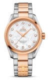 ĐỒNG HỒ OMEGA SEAMASTER AQUA TERRA 150M MASTER CO‑AXIAL CHRONOMETER LADIES' 38.5 MM 231.20.39.21.55.003 (23120392155003) DEMI VÀNG 18K VÀNH KIM CƯƠNG
