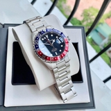 ĐỒNG HỒ REVUE THOMMEN MEN'S DIVER BLACK DIAL STAINLESS STEEL AUTOMATIC GMT 17572.2135 (175722135)
