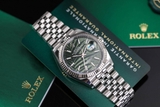 ĐỒNG HỒ ROLEX STEEL DATEJUST 36MM OLIVE GREEN PALM JUBILEE 126234-0047