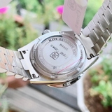 ĐỒNG HỒ NAM ROYAL CROWN 3594M VỎ TRẮNG DÂY THÉP TRẮNG
