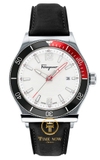 ĐỒNG HỒ FERRAGAMO SFYK00320 1898 SPORT LEATHER WATCH 44MM