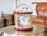 ĐỒNG HỒ ĐỂ BÀN HERMLE TELLURIUM 22805 V20352 (RED AND BRASS)