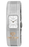ĐỒNG HỒ NỮ CALVIN KLEIN FRACTAL SILVER DIAL MEDIUM CUFF LADIES K8122120