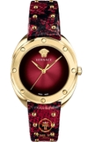 ĐỒNG HỒ NỮ VERSACE VEBM00918  SHADOV RED LEATHER WATCH 38MM