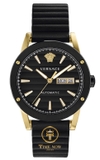 ĐỒNG HỒ NAM VERSACE VEDX00419 THEROS AUTOMATIC CASE GOLD DÂY CAO SU