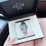 ĐÔNG HỒ NỮ GV2 BY GEVRIL WOMEN'S 12100B MILAN WHITE DIAL DIAMOND STAINLESS STEEL WRISTWATCH