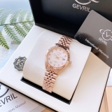 ĐÔNG HỒ NỮ GV2 BY GEVRIL NAPLES QUARTZ WHITE DIAL LADIES WATCH 12403