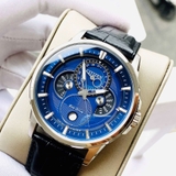 ĐỒNG HỒ NAM CITIZEN BU0050-02L ECO-DRIVE CHRONOGRAPH CASE SILVER DÂY DA