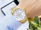 ĐỒNG HỒ NAM SEIKO SKS544P1 CHRONOGAPH QUARTZ TONE GOLD DÂY KIM LOẠI