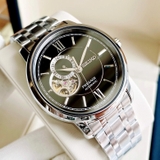 ĐỒNG HỒ SEIKO SSA367J1 PRESAGE OPEN HEART TONE SILVER DÂY KIM LOẠI 