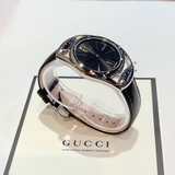 ĐỒNG HỒ NỮ GUCCI HORSEBIT COLLECTION BLACK LEATHER LADIES WATCH 34MM YA139401