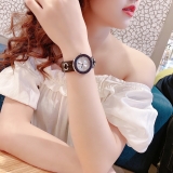 ĐỒNG HỒ NỮ GUCCI YA129403 U-PLAY SILVER DIAL LEATHER STRAP