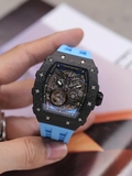 Đồng Hồ Nam TSAR BOMBA Carbon Fiber Skeleton Automatic TB8208CF