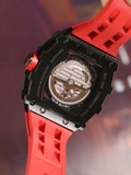 Đồng Hồ Nam TSAR BOMBA Carbon Fiber Skeleton Automatic TB8208CF-BR