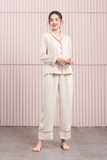 Pijama bộ dài tay lụa cách điệu nữ FReedy - 91462202S003