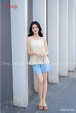 Bộ 2 dây NỮ xẻ cách điệu thêu gấu - WBH2430