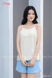 Bộ 2 dây NỮ xẻ cách điệu thêu gấu - WBH2430