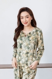 Đồ ngủ mặc nhà bộ dài tay nữ họa tiết Freedy - BD1207