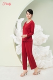 Bộ dài tay nữ len tăm cutout - WBD2317