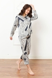 Pijama lụa dài tay mặc nhà nữ Freedy-91432202F012