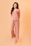 Đồ ngủ mặc nhà bộ dài tay nữ thêu Freedy - WBD1224