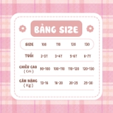 Bộ bé gái sát nách thêu Freedy - KBS2202