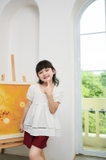 Bộ ngắn tay bé gái trắng phối ren - KBN2210