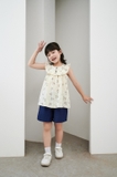 Bộ sát nách bé gái họa tiết hoa nhí KBS2208