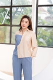 Bộ pijama dài tay nữ cách điệu Freedy - WBD1226