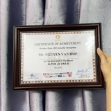 Khung Bằng Khen Đẹp Nâu Chấm Bi 324N