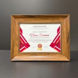 Khung Bằng Khen Đẹp Màu Gỗ 679