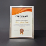 Khung Bằng Khen Đẹp Màu Bạc Sáng F1B S