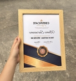 Khung Bằng Khen Vân Gỗ Nhạt F2GN