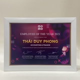 Khung Bằng Khen Đẹp Màu Trắng F2T