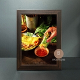 Khung Menu Mẫu Gỗ Đậm F3GD