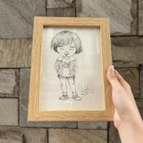 KHUNG ẢNH ĐỂ BÀN GỖ NHẠT F2GN