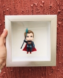 Khung Hộp mô hình Spider man màu bạc