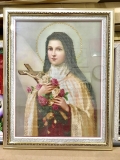 KHUNG TRANH ĐÍNH ĐÁ THÁNH TERESA HÀI ĐỒNG GIÊ SU