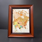 Khung Bản Đồ Vân Gỗ S902 BR