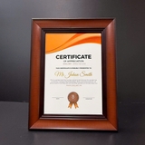 Khung Bằng Khen Đẹp Màu Gỗ S902 - BR