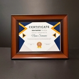 Khung Bằng Khen Đẹp Màu Gỗ S902 - BR