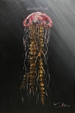 Tranh sơn dầu JELLYFISH