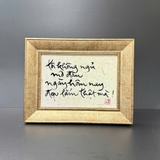 Khung Thư Pháp Nhũ Vàng T600