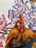 Tranh Màu Nước Gà Trống