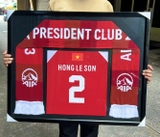 KHUNG GỖ ĐEN 071D KHUNG KHĂN KẾT HỢP ÁO