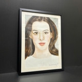 Tranh Màu Nước Chân Dung Anne Hathaway