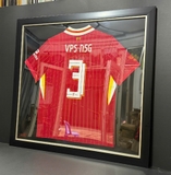 KHUNG ÁO ĐẤU VIỀN ĐEN CHỈ BẠC SỐ 3